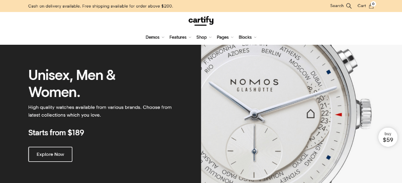 Dorox: A Watch Store Website Template