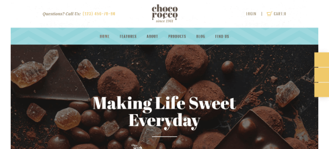ChocoRocco a Candy WordPress theme