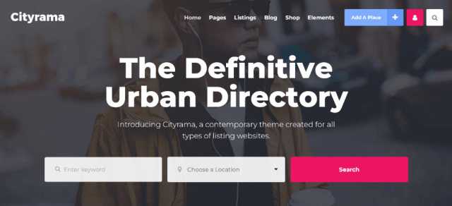 Cityrama job board WordPress theme