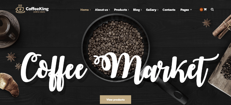 CoffeeKing: Powerful Coffee Shop WooCommerce Template