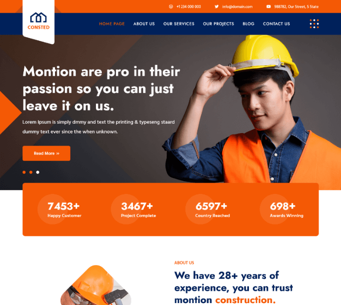 Consted: A Clean Floor Website Template