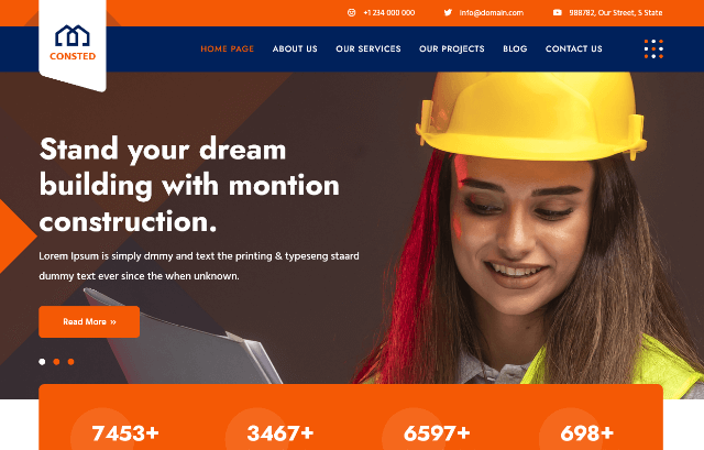 Consted is a glasses WordPress theme