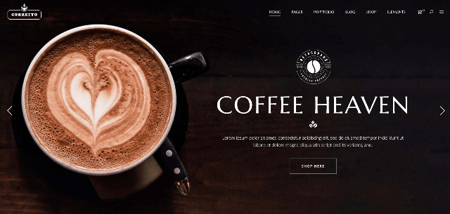 Correcto: A Clean Café Website Template