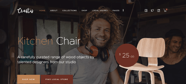 Craftis is a Sleek Maker Website Template