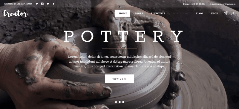 Creator: A Robust Foundation for Craftsman Websites