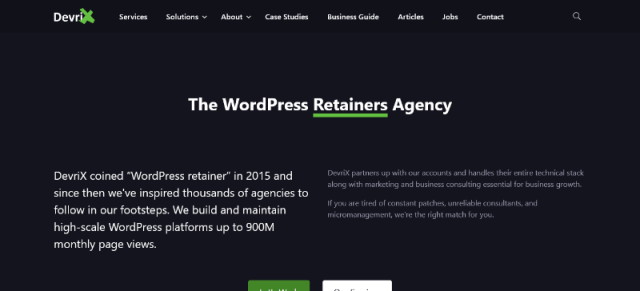 DevriX a WordPress development agency