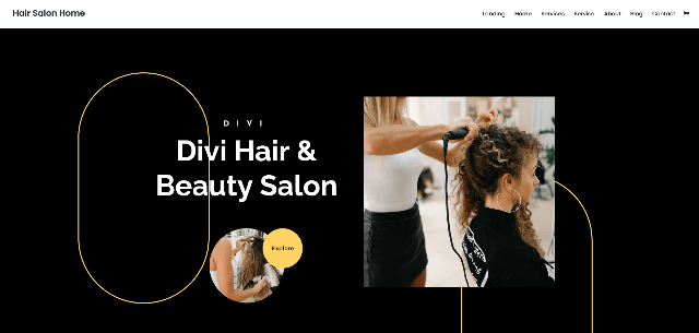 Divi: a Professional Hair Salon WordPress Theme