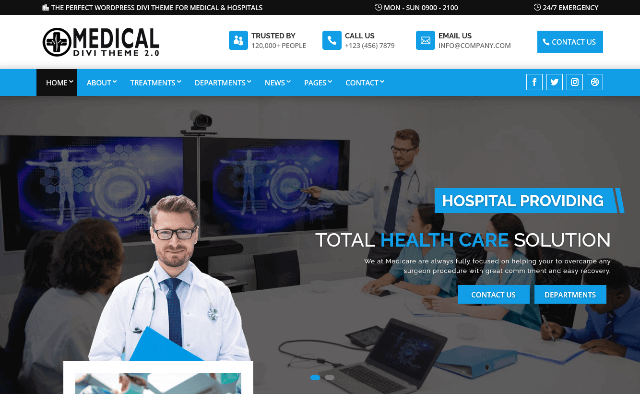 Divi: A Ultimate Health Center Template