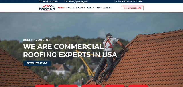 Divi: A multipurpose Roofing Website Template