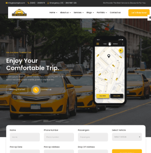 taxi service WordPress theme