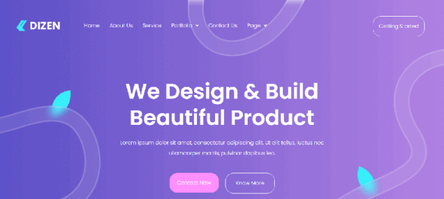 Dizen - best elementor template kits