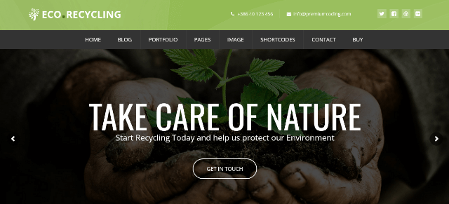 Eco Recycling: An Elegant Nature Website Template