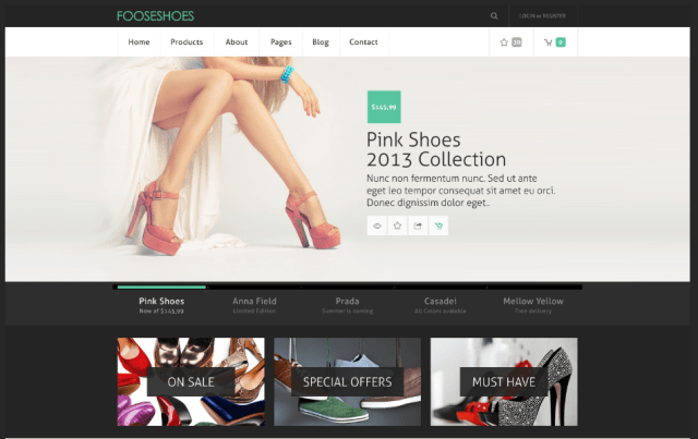 eCommerce psd template
