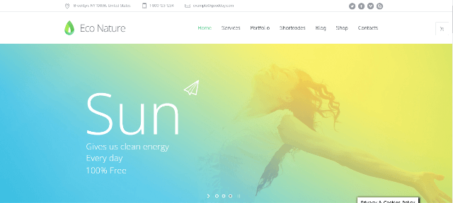 Reside: A Clean Eco-conscious Design Template