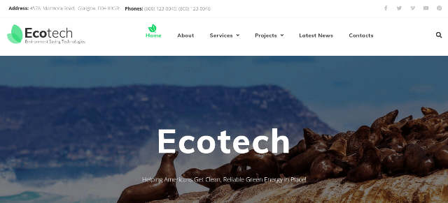 Ecotech: A Simply Natural Template