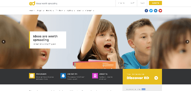 Ed School: A Bold LMS Template