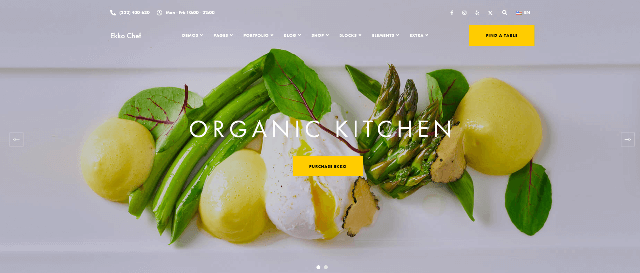 Ekko: A Stylish Gourmet Website Theme