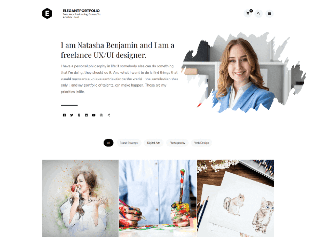 elegant portfolio