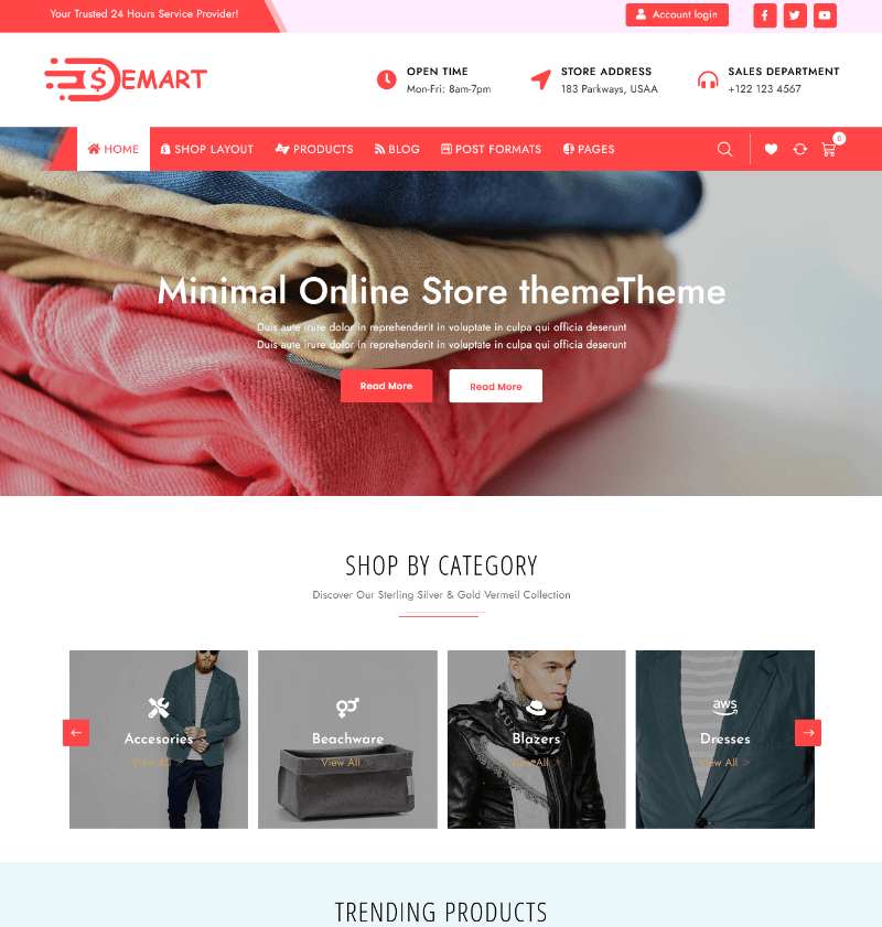 eMart: An Elegant Dropshipping WordPress Template