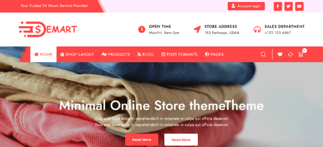 eMart a gadget shop website template