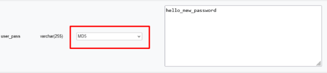 encrypt the password
