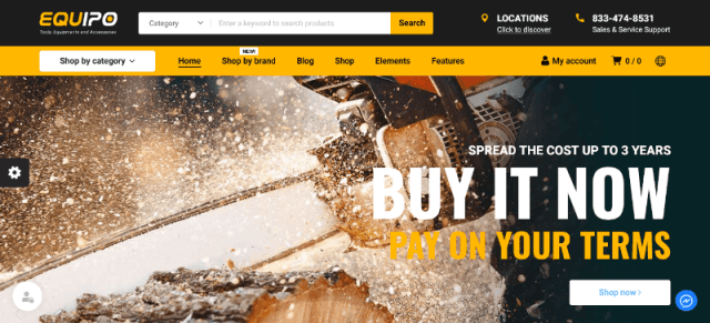 Equipo a Equipment website Template