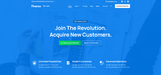 Essentials: A Prime Organization Website Template