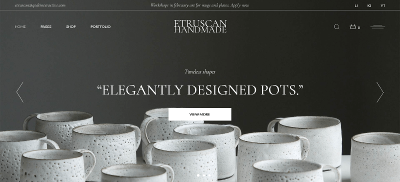 Etruscan: A Handicraft WordPress Template