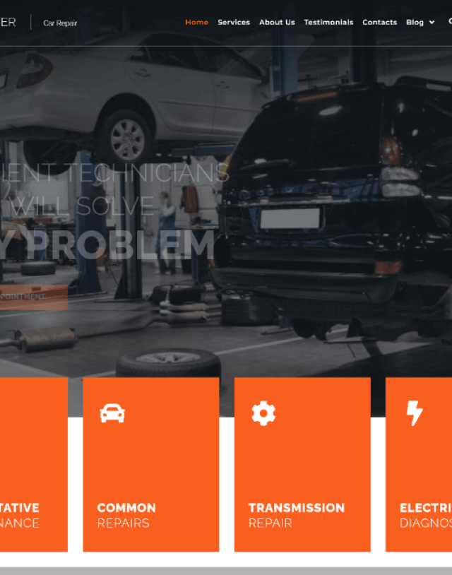 Fair Wind Professional Car Garage WordPress Theme