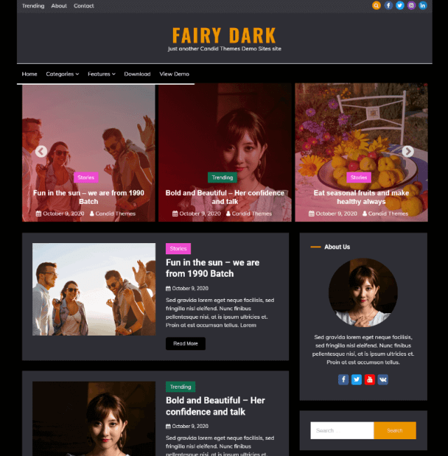 Fairy Dark By Candid Themes