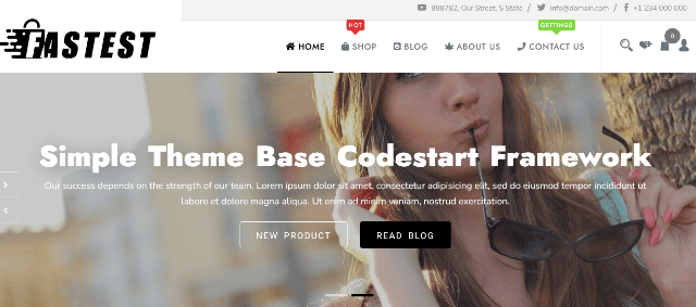 Fastest Shop: Simple One Among the Fastest WordPress Themes