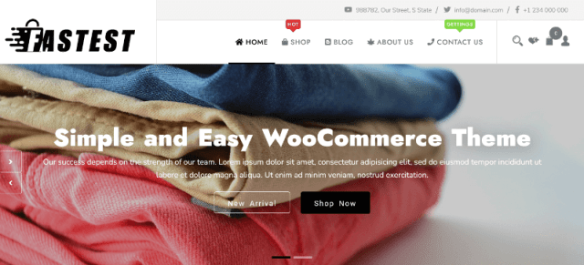 A Clean Dress Shop WordPress Theme