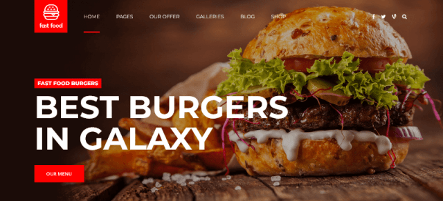 Fast Food By BoldThemes