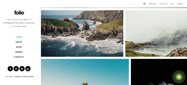 Folie: A Sophisticated Masonry Grid Template