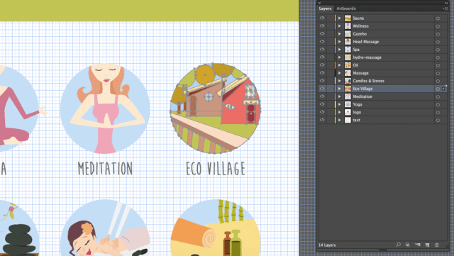 Meditation & Spa Icons
