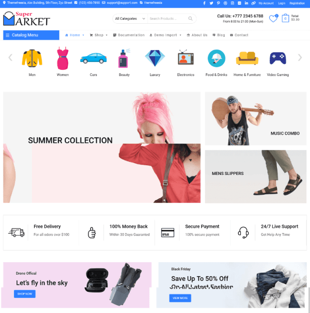 Supermarket By Theme Freesia