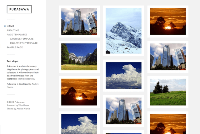 Fukasawa: A Freebie Blogging Theme