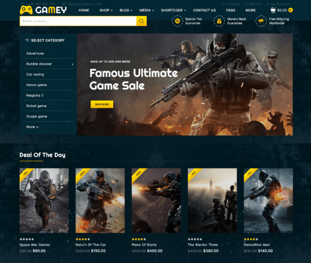 Gamey By Webdigify