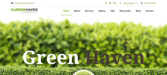 Garden: A Striking Horticulture Website Theme