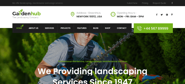 Garden HUB a Stylish Garden Website Template
