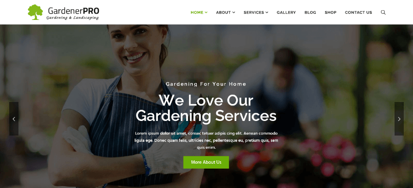 GardenerPro: A Minimalist WordPress Theme for Plant Care