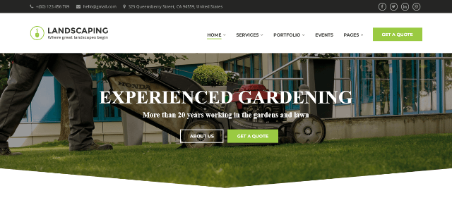 Gardex: A Clean Foliage Site Design