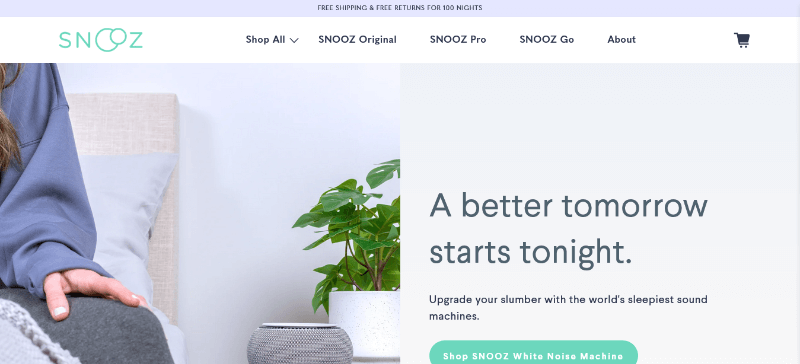SNOOZ: An Example of a Single Product Theme
