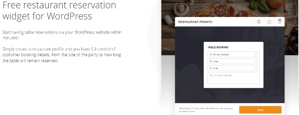 GloriaFood : a Funational Restaurant Booking WordPress Plugin