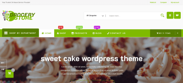 Grocery Store a food bakery wordpress theme