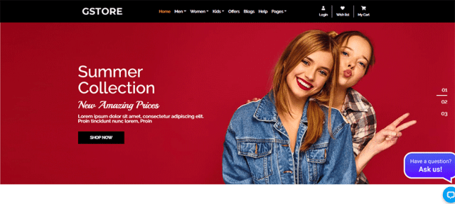 GSTORE Multipurpose Website