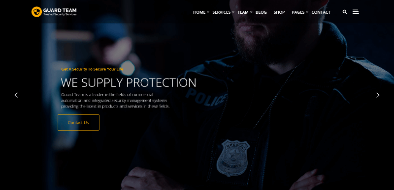 Guard Team: A Functional Bodyguard Website Template