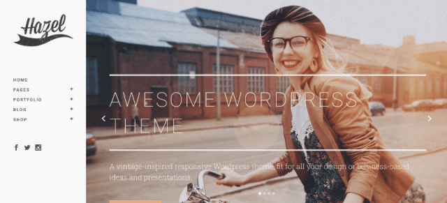 Hazel: Stunning Video Header WordPress Theme