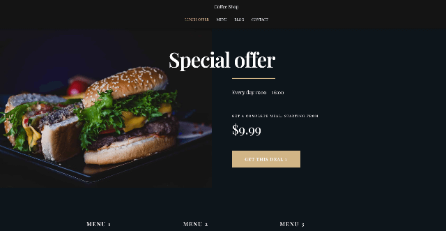 Hestia Pro: A Food Service Website Template