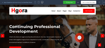 Equestrian WordPress Theme